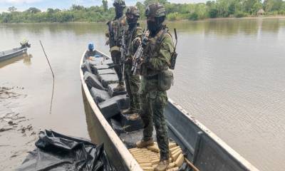 El operativo militar se llevó a cabo en Playas del Cuyabeno, provincia de Sucumbíos / Foto: cortesía Ejército 