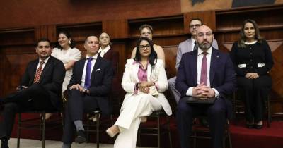 Mario Godoy, Magaly Ruiz, Alfredo Cuadros y Damián Larco asumieron como vocales principales / Foto: cortesía Asamblea Nacional