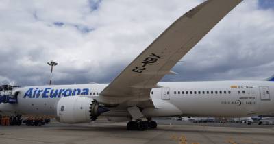 Con los Boeing 787 Dreamliner, la compañía española llegó directo de Guayaquil y Quito / Foto: cortesía Aeropuerto Mariscal Sucre