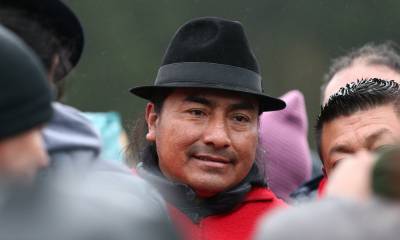 Iza anuncia que se movilizará a Quito / Foto: EFE