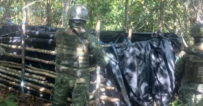 El operativo tuvo lugar en el sector La 11 de Julio, en Shushufindi / Foto: cortesía Ministerio de Defensa