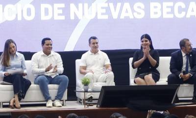 El presidente Noboa participó en un conversatorio en la Universidad Técnica de Machala / Foto: cortesía Presidencia