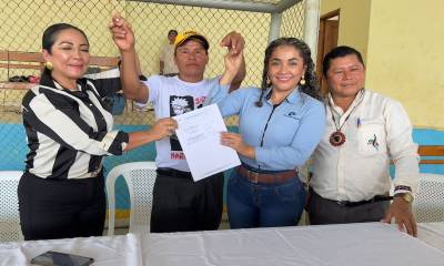 La obra beneficiará a 120 familias de comunidades Munditi Urku, Hatun Urku, Loma Alta e Israel / Foto: cortesía de Petroecuador