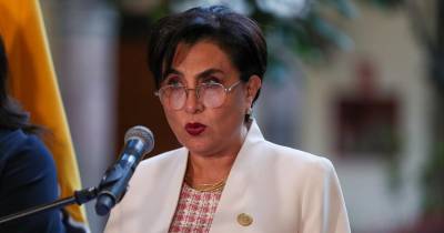 La canciller Gabriela Sommerfeld realizó el anuncio sobre Coca Codo Sinclair / Foto: EFE
