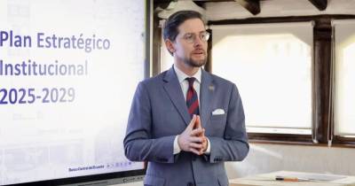 El gerente general del BCE, Guillermo Avellán, brindó información sobre las reservas internacionales / Foto: cortesía Guillermo Avellán