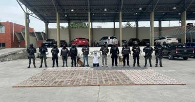 El peso total de la droga llegó a 984,1 kilos cuyo valor habría alcanzado los 44,3 millones de dólares / Foto: cortesía Policía Nacional