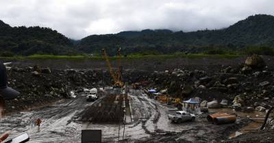 Coca Codo Sinclair se encuentra amenazada por la erosión regresiva del río Coca / Foto: cortesía Ministerio de Energía y Minas