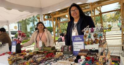 La feria se desarrolló en el Parque Central de Loja / Foto: cortesía MIES