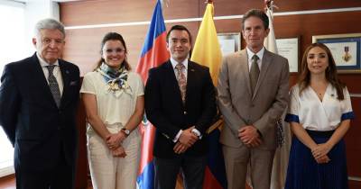 El presidente Daniel Noboa se reunió ayer con representantes de la Cámara de Industrias y Producción en Quito / Foto: cortesía Presidencia