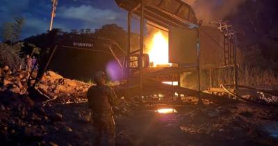 Solo en Zamora Chinchipe se han realizado 47 operativos contra la minería ilegal en 2025 / Foto: cortesía Ministerio del Interior