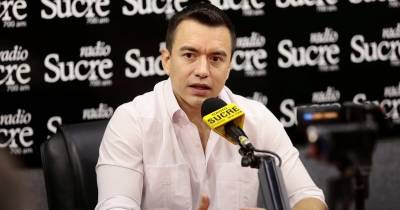 El presidente Daniel Noboa fue entrevistado en radio Sucre / Foto: cortesía Presidencia