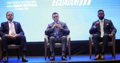 Noboa sostuvo que pasar el problema al vecino no es una solución / Foto: cortesía Presidencia 