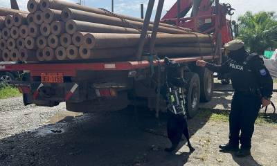 Tras inspeccionar unas tuberías de uso petrolero se decomisó 4 toneladas  / Foto: EFE