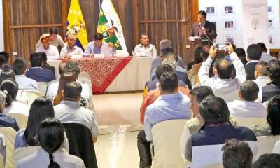 ACTO. La presentación de la nueva Política Pública Minera del Estado fue ayer en la mañana. Foto: La Hora