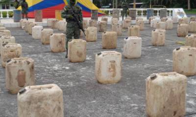 Parte del material incautado en la zona de la frontera. Víctor Gómez