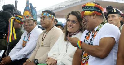 La vicepresidenta María José Pinto recorrió Pastaza / Foto: cortesía Presidencia