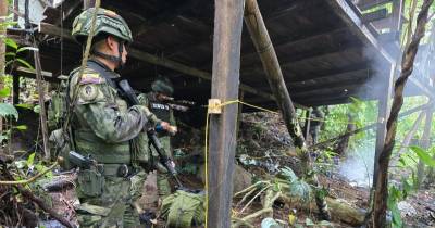 Los dos laboratorios estaban ocultos en zonas de difícil acceso cercanas al río Mira / Foto: cortesía Ejército ecuatoriano