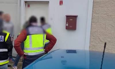 La cocaína procedente de Guayaquil (Ecuador) era recibida en un puerto español y luego camuflada en cajas de plátanos para llevarla a Madrid / Foto: cortesía Policia de España