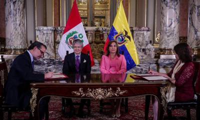Lasso comenzó sus actividades oficiales en Lima con una primera visita al Palacio de Gobierno / Foto: cortesía Presidencia