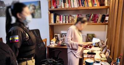 El domicilio de Luisa González fue allanado por la Fiscalía y la Policía Nacional / Foto: cortesía Fiscalía General