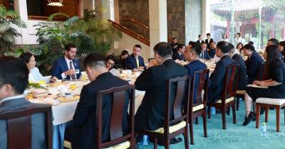 Daniel Noboa se reunió con empresas chinas en Beijing / Foto: cortesía Presidencia