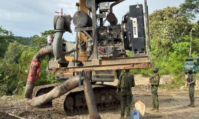 La medida busca frenar los efectos sociales y ecológicos asociados a la minería / Foto: cortesía Ejército Ecuatoriano