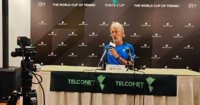 "Estamos motivados y preparados para enfrentar a Bosnia-Herzegovina", dijo Viver durante una rueda de prensa / Foto: cortesía Federación Ecuatoriana de Tenis