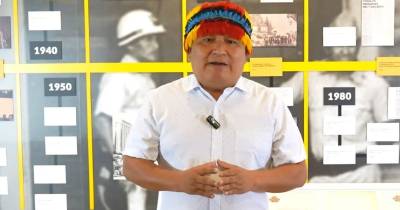 El presidente de la Conaie, Marlon Vargas, anunció el fin del paro / Foto: cortesía Conaie