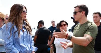 Daniel Noboa y Kristi Noem recorrieron la Escuela Superior de Aviación ‘Cosme Rennella’ / Foto: cortesía Presidencia
