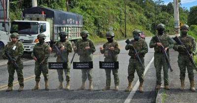 El desplazamiento del convoy se dio el mismo día en que otro convoy con productos fue emboscado / Foto: cortesía Ministerio de Defensa