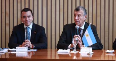 El presidente Daniel Noboa se reunió con la Cámara Argentina de Comercio y Servicios / Foto: cortesía Presidencia