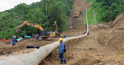 El Sote sufrió una rotura el 13 de marzo en Esmeraldas / Foto: cortesía Petroecuador