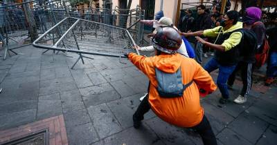 La movilización partió desde la Universidad Central del Ecuador / Foto: EFE 