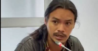 El doctor Pablo Ponce, voluntario de la Fundación Violín Rojo, compareció ayer a la Asamblea / Foto: cortesía Asamblea Nacional