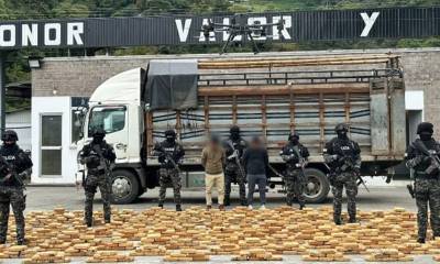 El operativo se realizó en el Valle de los Quijos, sector Baeza-Guagrayacu / Foto: cortesía Policía Nacional
