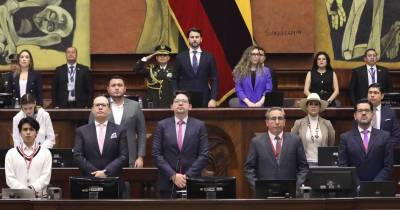 Con 82 votos afirmativos se eliminó la prohibición del establecimiento de bases militares extranjeras en territorio ecuatoriano / Foto: cortesía Asamblea Nacional