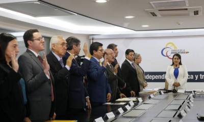 Juramento. En el Consejo de la Judicatura se posesionaron ayer por la mañana los miembros del Comité de Evaluación de la Corte, presididos por el exministro Vladimiro Álvarez. (Ángelo Chamba / Expreso)