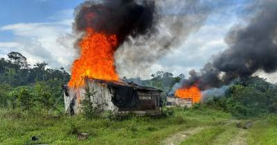 Las operaciones militares contra la minería ilegal se han intensificado en los últimos meses en Ecuador / Foto: cortesía Ministerio de Defensa