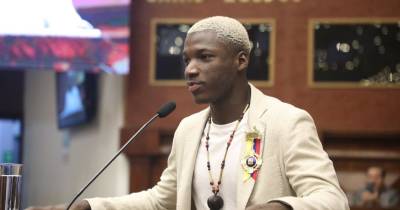 Moisés Caicedo fue homenajeado en la Asamblea Nacional / Foto: cortesía Asamblea Nacional