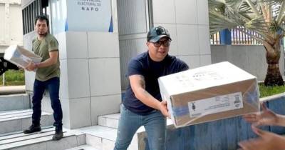 Napo fue una de las primeras provincias en recibir los paquetes electorales / Foto: cortesía CNE