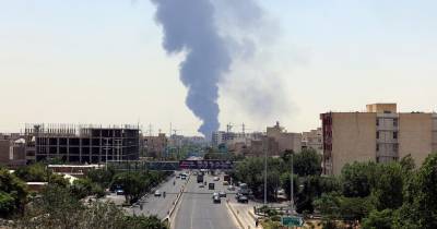 El déposito de combustible de Shahran fue alcanzado en los ataques / Foto: EFE