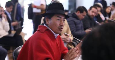 Iza señaló que su gestión priorizará la articulación regional y la actualización del proyecto político indígena frente al actual contexto nacional / Foto: cortesía Leonidas Iza