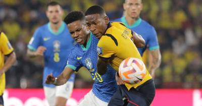Pervis Estupiñán fue uno de los puntos altos de Ecuador ante Brasil / Foto: EFE