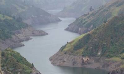 Desde el 1 de diciembre, la cota del embalse de Mazar cayó alrededor de 14 metros / Foto: cortesía