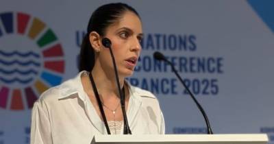 La viceministra del Ambiente, Daniela Limongi, participó en la Tercera Conferencia de los Océanos de las Naciones Unidas / Foto: cortesía MAATE
