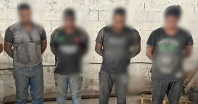 La Policía detuvo a un colombiano y tres ecuatorianos / Foto: cortesía Policía 