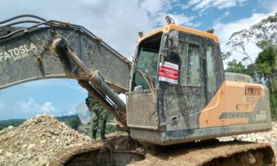 La medida reconoce la magnitud de los daños ocasionados en ríos, ecosistemas y comunidades locales / Foto: cortesía Ejército Ecuatoriano