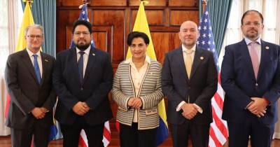 Joseph Humire, subsecretario de Guerra para Asuntos de Seguridad de las Américas de EE.UU., estuvo en Quito / Foto: cortesía Ministerio de Defensa