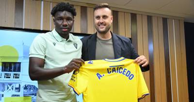 Caicedo, de 20 años, procede del Racing Genk de la liga belga y ha sido cedido al conjunto gaditano hasta final de temporada./ Foto: cortesía 