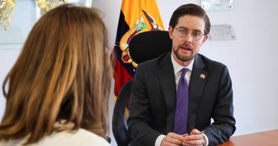 Ecuador cerró el 2024 con una contracción del 2 %, según afirmó el gerente del BCE, Guillermo Avellán / Foto: cortesía BCE